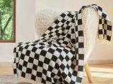 checkered throw blanket