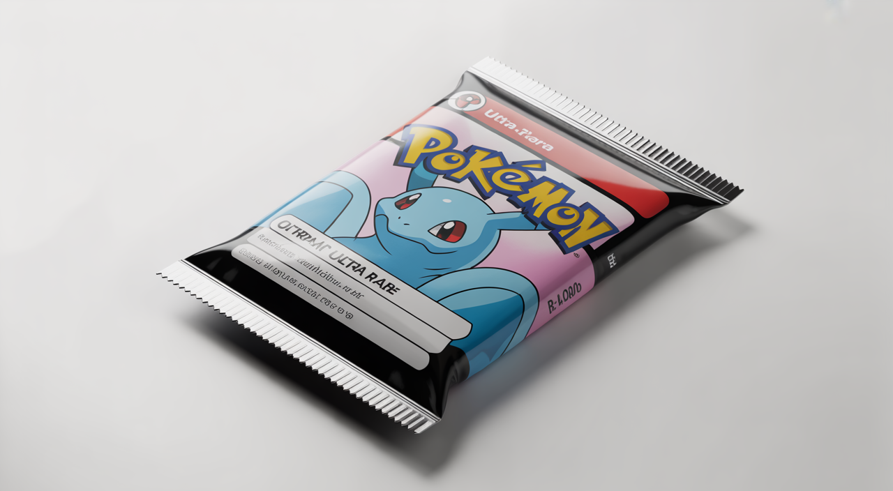 sealed ultra rare Pokémon card packs displayed for collectors