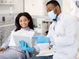 A dentist with a patient