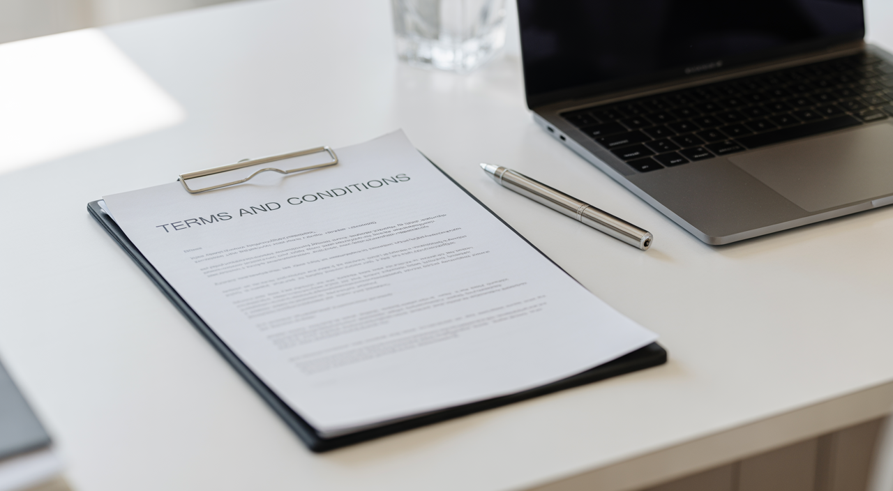 terms and conditions lawyer explaining website legal agreements to a startup founder